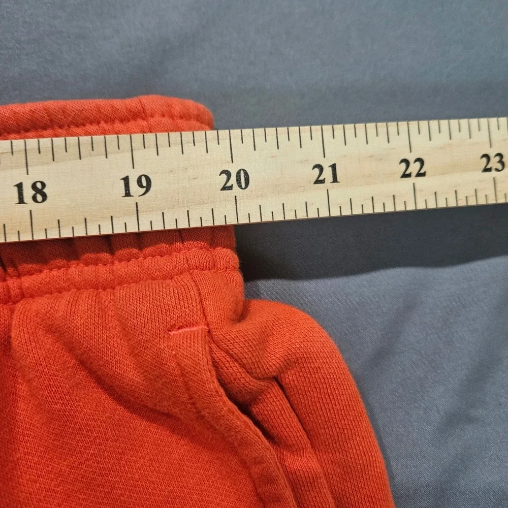 The North Face Sweatpants Mens L Orange Good Fleece Logo Joggers NF0A3Y9I